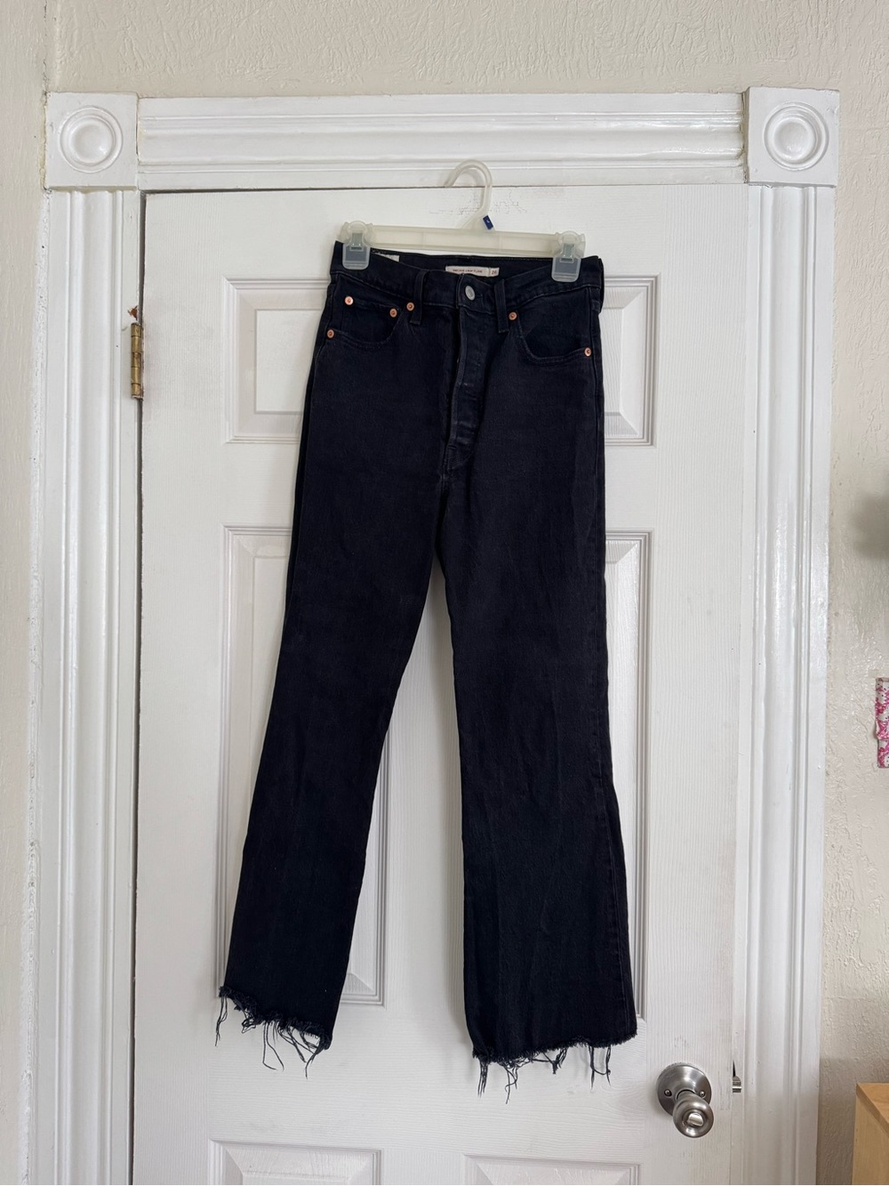 Levi’s ribcage crop flare denim